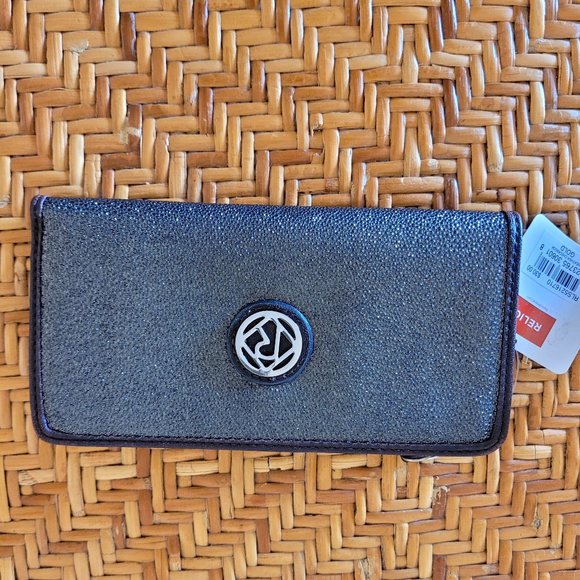 Relic Heather Checkbook Gold New With Tags - Picture 1 of 5